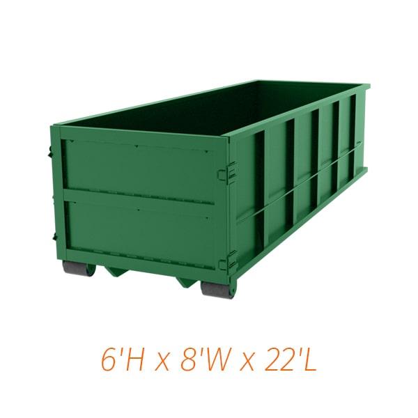 thirty yard dumpsters can typically hold between 4-5 tons of weight